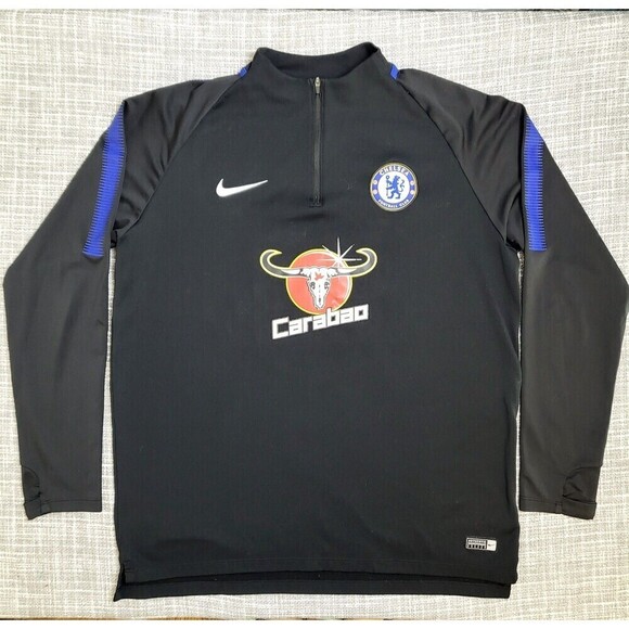 CHELSEA 2017 2018 Training Football Soccer Squad Drill Top NIKE Men's XL - Picture 8 of 8